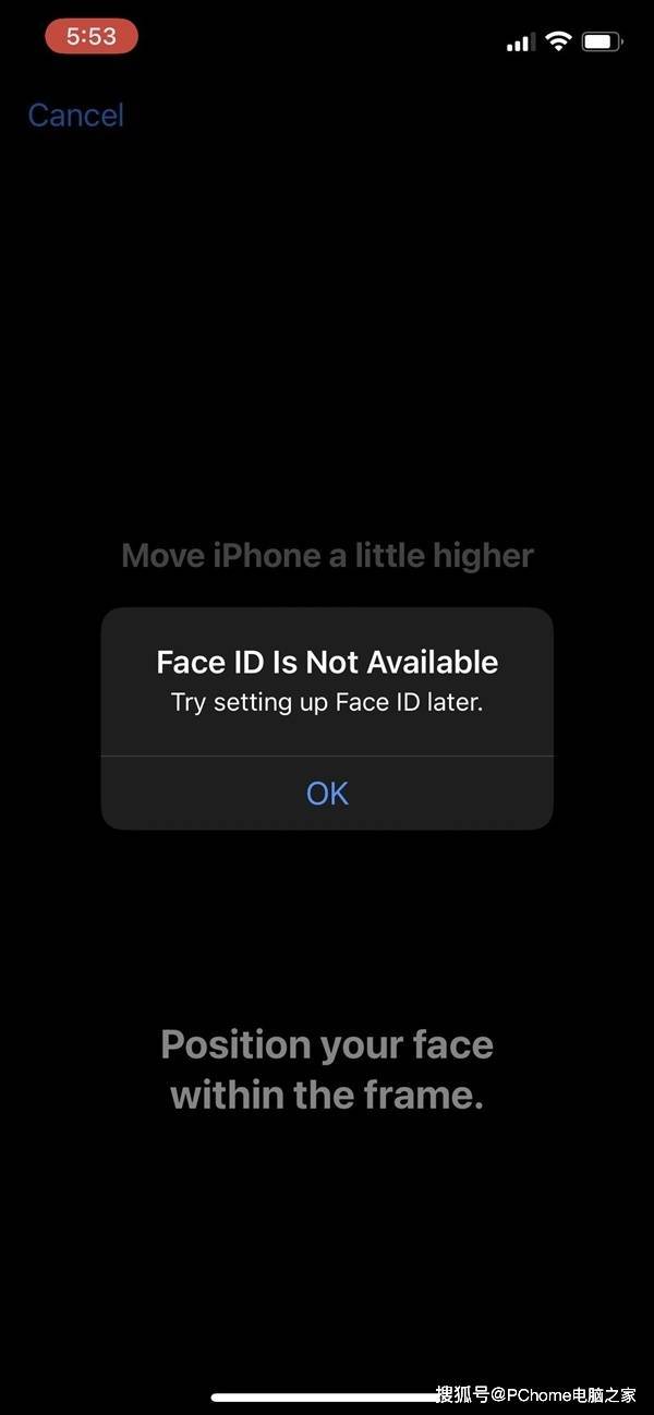华为手机错误不提示错误
:部分iPhone用户反映升级iOS 16后Face ID出问题