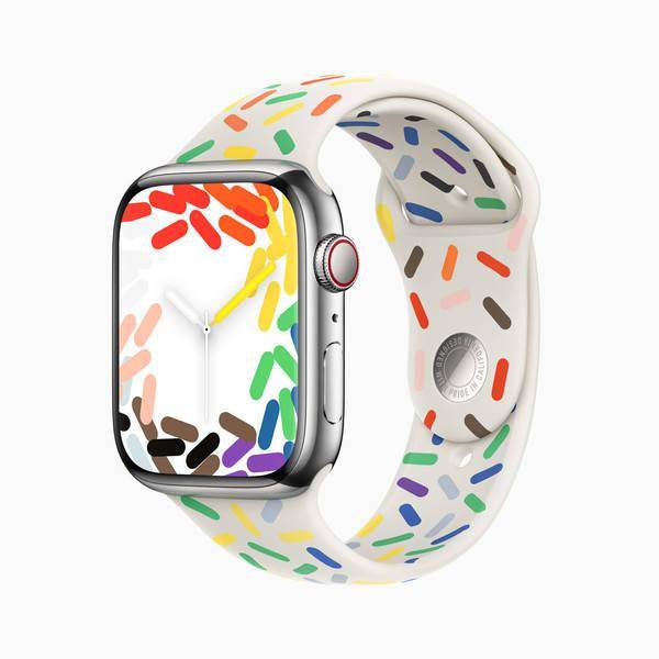 苹果手机版黑鹰卫士:Apple Watch彩虹运动表带上新 压模成型设计售价379元